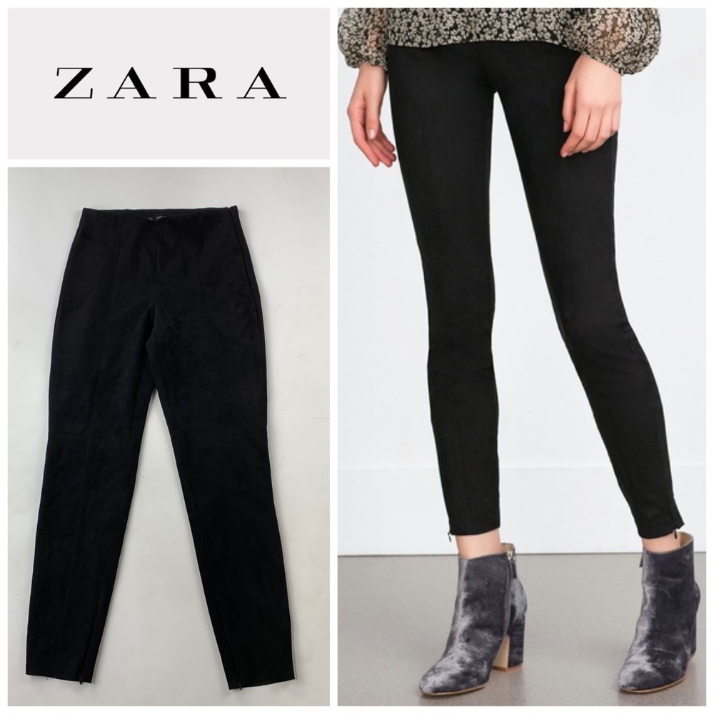 🚨 Final Sale🚨 Zara Suede Crop Leggings